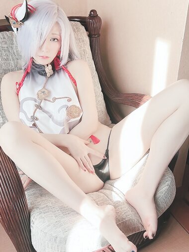 [Cosplay] Ringo Mitsuki 林檎蜜紀 - タイツオフのエッチスキンでﰖ原神、申鶴さんの各所フ