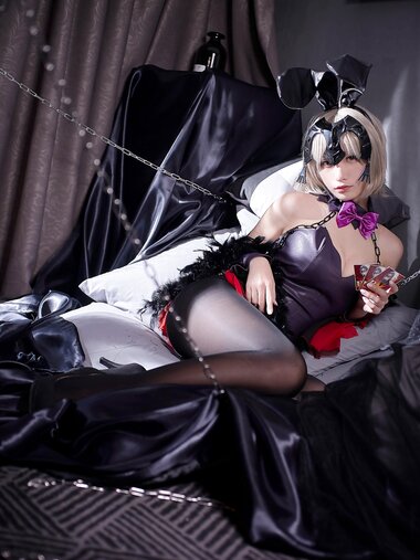 [Cosplay] Cien 恩恩 - Black Jungle Bunny Girl Part 2 黑贞兔女郎 2