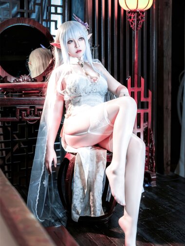 [Cosplay] 半半子 碧蓝航线 阿尔比恩旗袍