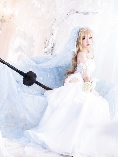 [Cosplay] 焖焖碳 - 少女前线 索米 婚纱
