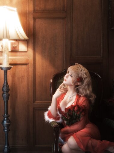 [Cosplay] 蠢沫沫 - 黑红纱裙