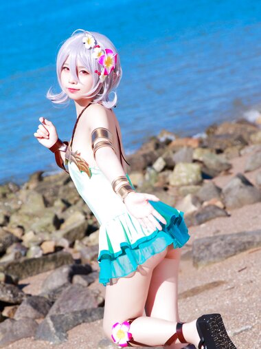 [Cosplay] G44 不会受伤 - Cocoro swimsuit 可可萝泳衣