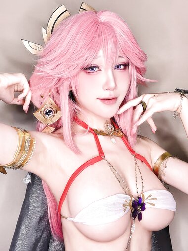 [Cosplay] Aqua 水淼 - Yae Miko Dancer 八重神子舞娘