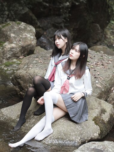 [Cosplay] myeo0 萌芽儿o0 & JK Lily 小溪JK百合 - Please call me Ruosheng 请叫我若生