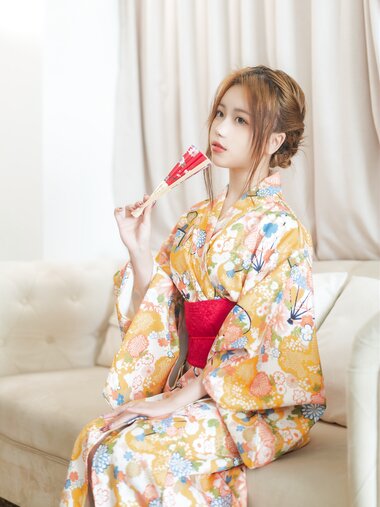[Cosplay] Yibeibuchi 一北亦北 - Kimono swimsuit 和服泳装
