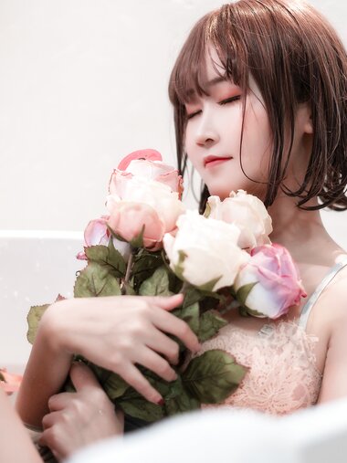 [Cosplay] Sandu 69 三度69 - Blue Nightdress 蓝睡裙