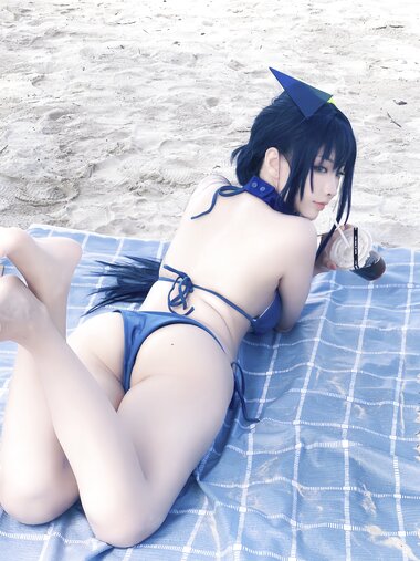 [Cosplay] Miyamoto Sakura 宮本桜 - New Jersey Swimwear 新泽西泳装