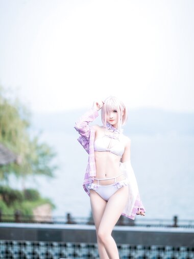 [Cosplay] Sandu 69 三度69 - Mashu Swimsuit 玛修泳装