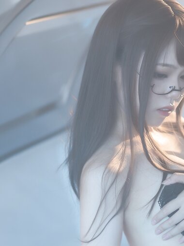 [Cosplay] Qiyuemiaozi 七月喵子 - Kitchen Glasses Girl No.1 厨房眼镜娘1号