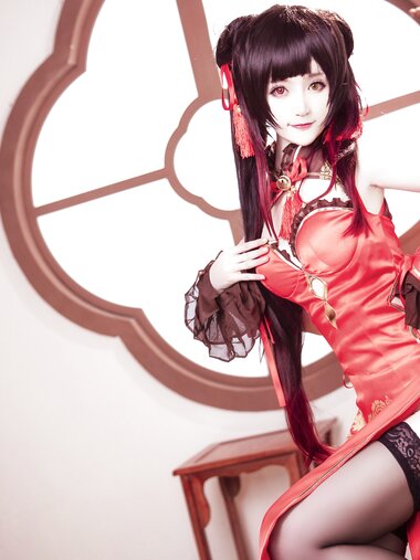 [Cosplay] Yui 金鱼 - Tokisaki Kurumi Cheongsam 时崎狂三 旗袍