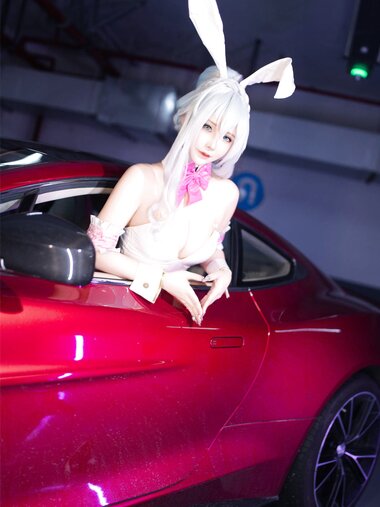 [Cosplay] 抱走莫子aa - 雪女跑车兔女郎