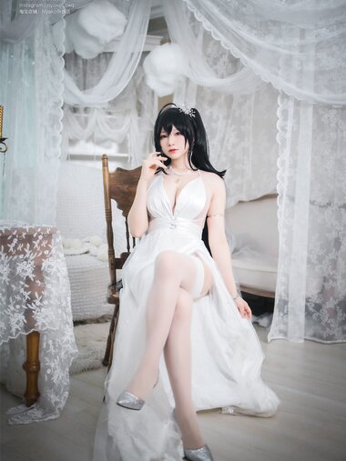 [Cosplay] Nyako 喵子 - Pure White Wedding Dress 大凤纯白婚纱
