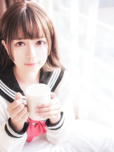 [Cosplay] 白金Saki 半透明水手服