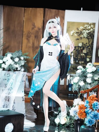 [Cosplay] Tomoyo酱 - 星穹铁道 流萤旗袍