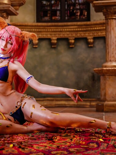 [Cosplay] Jean 九曲 - Tamamo-mae Dancer Oiled Up 玉藻前舞娘