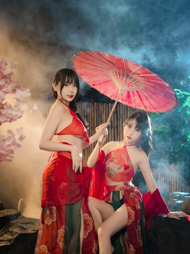 [Cosplay] Tina很妖孽呀 不呆猫 - 古风双人
