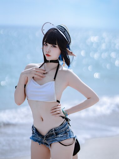 二佐Nisa - NO.155 明日方舟 森蚺泳装 [22P-176MB]