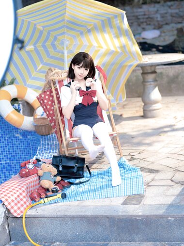 [Cosplay] Bangni邦尼 - 反差JK泳装