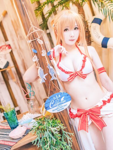 [Cosplay] 霜月shimo - NO.025 Asuna泳装 [20P-370MB]