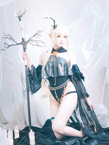 [Cosplay] 霜月shimo - NO.028 明日方舟 闪灵 [17P-263MB]