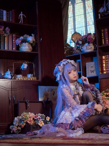 [Cosplay] Hana 花柒 - Patchouli Pajamas 帕秋莉睡衣