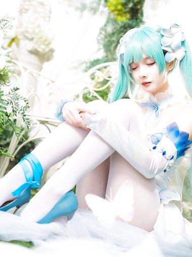 [Cosplay] Wanxi 挽希 - Miku The Butterfly Flower Fairy miku粉蝶花精灵