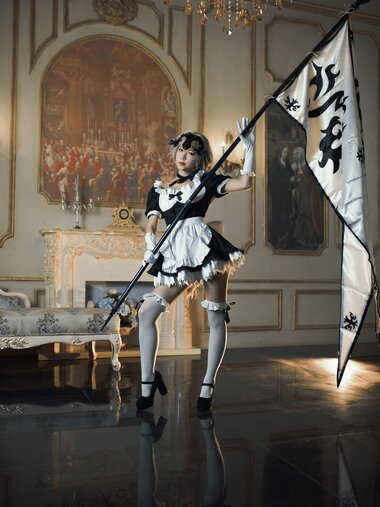 [Cosplay] KiKi 蓝小沂 - Black Jeanne Maid 黑贞德女仆
