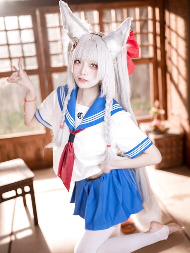[Cosplay] 九柒喵 - 朝凪 JK