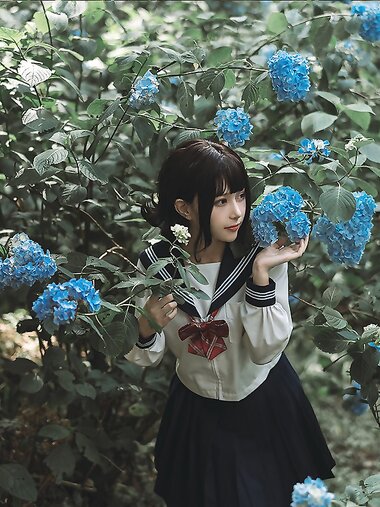 [Cosplay] Lin Zi Lin 凛子酱 - Hydrangea 紫阳花