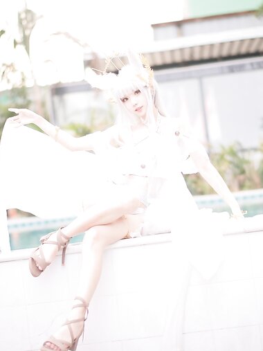 [Cosplay] Hana 花柒 - Platinacos Swimsuit 白金cos泳装