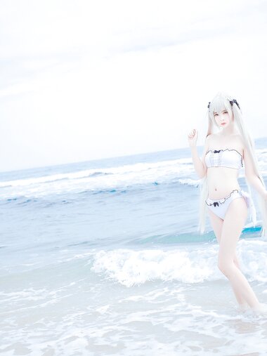 [Cosplay] Fengmaoss 疯猫ss - Sora by the Sea 穹妹海边