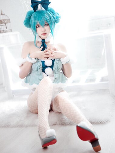 [Cosplay] Fengmaoss 疯猫ss - Miku Hatsune Bunny miku初音兔女郎