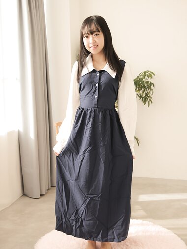 [Lovepop] Yui Iruma 入間ゆい - Photosets 027 Private Clothes (Navy Dress)