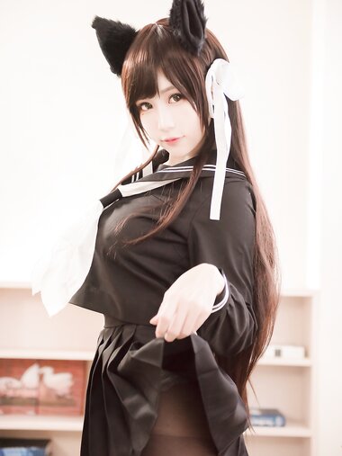 [Cosplay] Shiraga Yanko 白神泱 - Black Stocking Beast Ear 黑丝兽耳