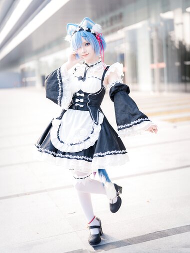 [Cosplay] 花柒hana 萤火虫动漫嘉年华 猫猫蕾姆