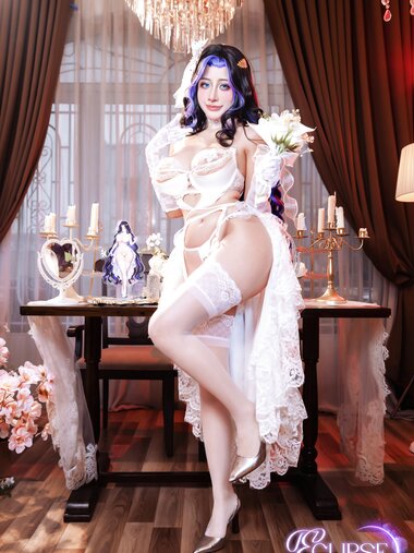 [Cosplay] Byoru - Eclipse Dream Bride 棕色尘埃 伊柯利普斯 婚纱 [61P28V-4.05GB]