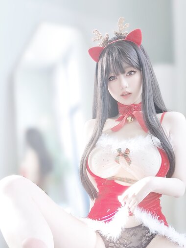 [Cosplay] 女主K 圣诞麋鹿 [100P1V-460MB]