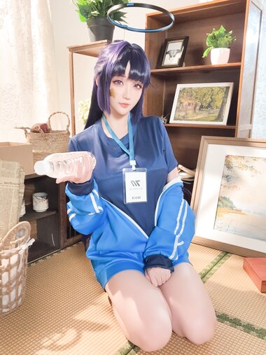 [Cosplay] 星之迟迟 2025年06月计划E 蔚蓝档案 早濑优香体操服 [69P1V-1.24GB]