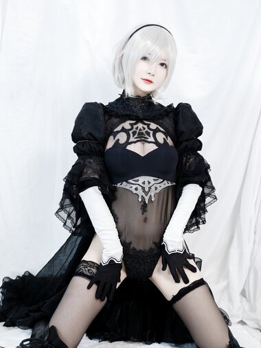 [Cosplay] 51酱 2B黑婚纱 [53P2V-485MB]