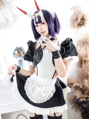 [Cosplay] 羽生三未 FGO 酒吞童子女仆 [20P-148MB]