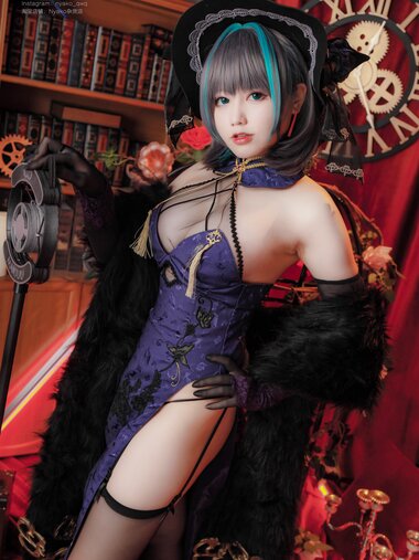 [Cosplay] Nyako喵子 柴郡旗袍 [48P-315MB]