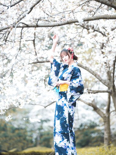 [Cosplay] 冬马路纱 樱园浴衣 [9P-133MB]
