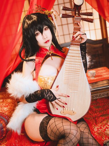 [Cosplay] 贞子蜜桃 大凤旗袍 [10P-231MB]