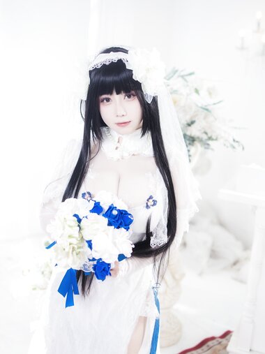 [Cosplay] 末夜787 95式婚纱 [34P-634MB]