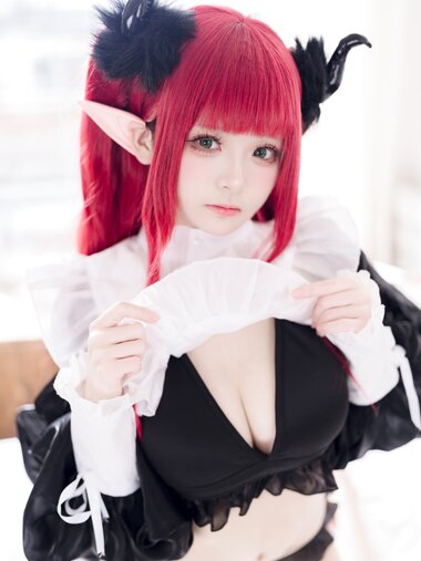 [Cosplay] 九柒喵 更衣人偶坠入爱河 魅魔利兹 [39P-140MB]