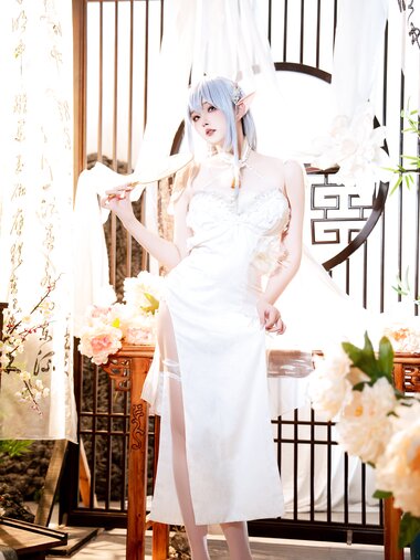 [Cosplay] Natsuko夏夏子 碧蓝航线 阿尔比恩旗袍 [52P-452MB]