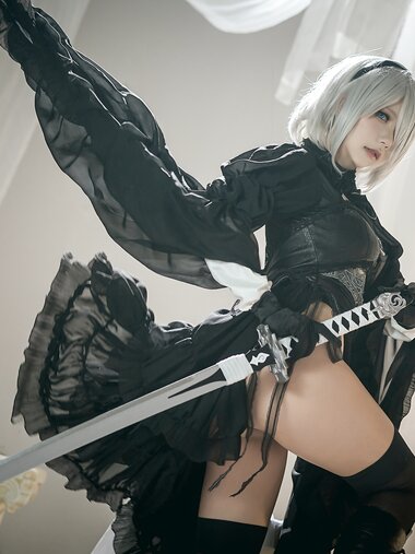 [Cosplay] 是一只熊仔吗 Nier 2B Dress Ver [6P-15MB]