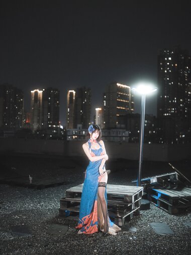 [Cosplay] Tina很妖孽呀 碧蓝航线 建武 旗袍 [39P-331MB]