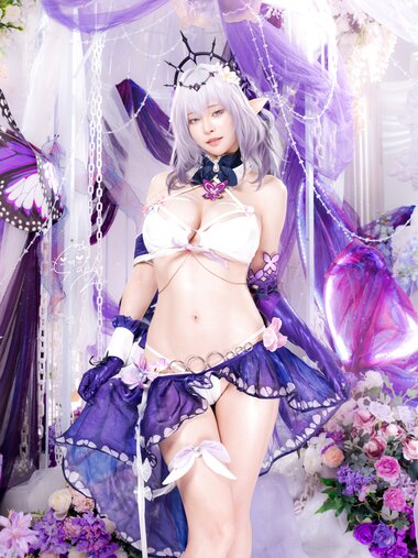 [Cosplay] Machi馬吉 - ????キャストリス水着????聖女の裏の危ない姿????第一弾
