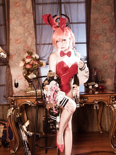 [Cosplay] 是一只熊仔吗 Blue Archive Neru Mikamo Bunny 碧蓝档案 美甘宁瑠 [35P-128MB]